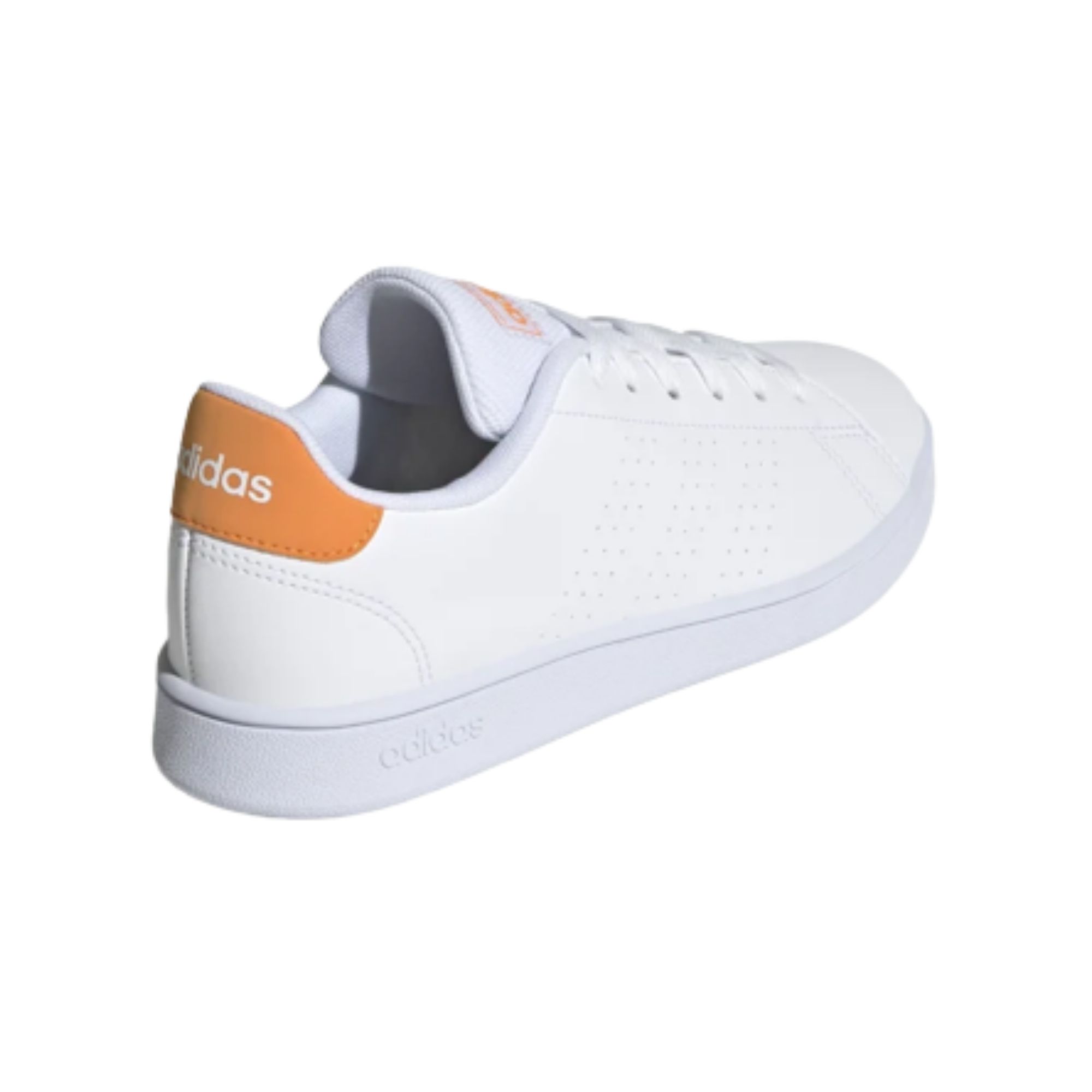 Tenis Adidas Advantage K Blanco Naranja Originales GW0450