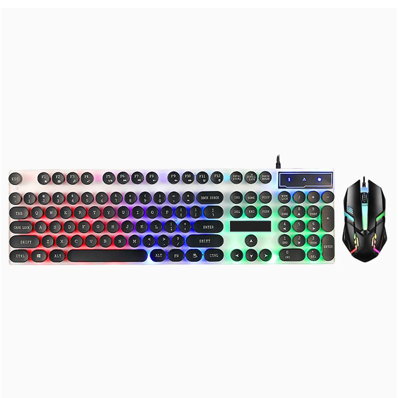 Kit Teclado Mouse Gamer Luz Led RGB iluminado LO MEJOR PARA TUS JUEGOS