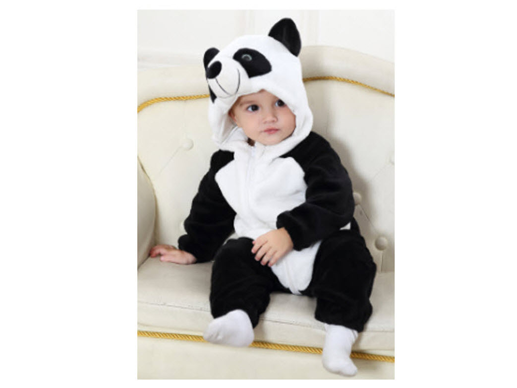 Hermoso Mameluco Bebe De Oso Panda, Cómodo, Pijama, Disfraz 6 a 12 meses y 12 a 18 meses
