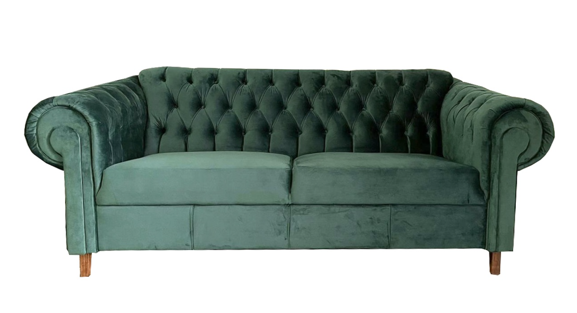 Sofa Capitonado Chesterfield, Terciopleo Verde, El Bazar Store, Moderno