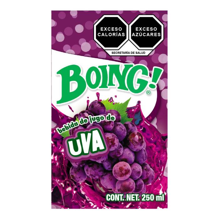 Jugo Boing 250 Ml Caja Con 27 Pzs Sabores Surtidos
