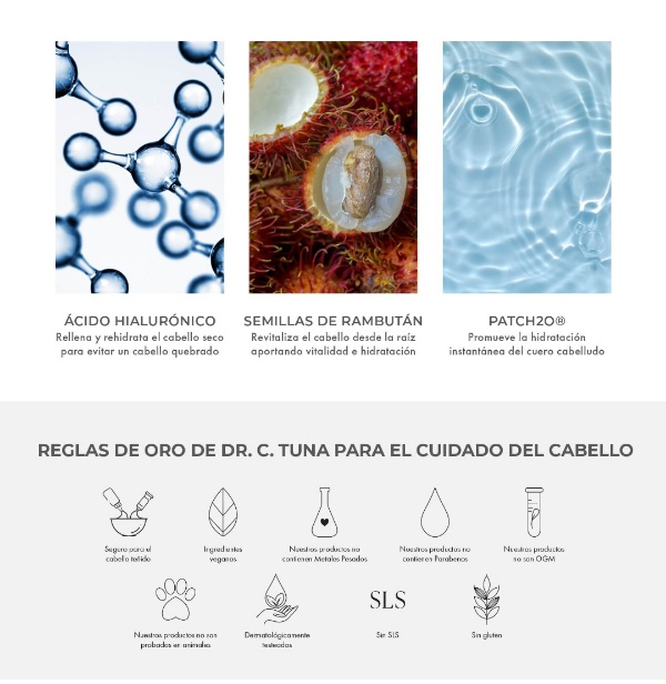 Mascarilla Capilar Hidratante by Farmasi Ácido Hialurónico .