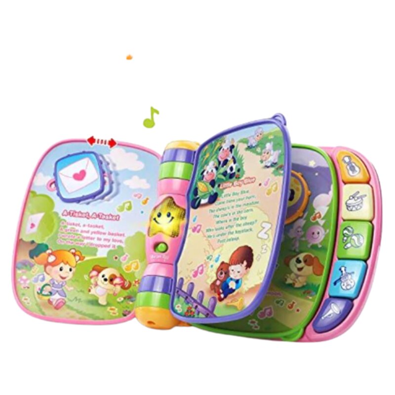 Juguete Interactivo Vtech Baby Musical Rhymes Book - Libro Interactivo Musical para Bebe Rosa