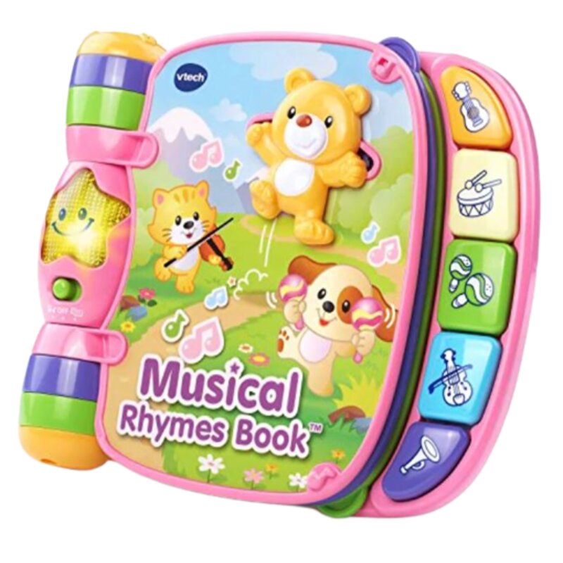 Juguete Interactivo Vtech Baby Musical Rhymes Book - Libro Interactivo Musical para Bebe Rosa