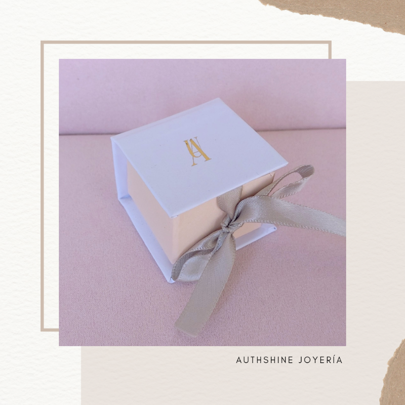 Aretes Dormilonas Authshine Oro blanco 14 kilates 3mm mujer