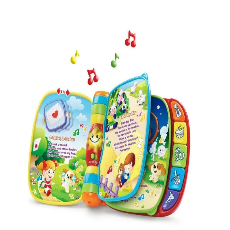 Juguete Interactivo Vtech Baby Musical Rhymes Book - Libro Interactivo Musical para Bebe Rojo