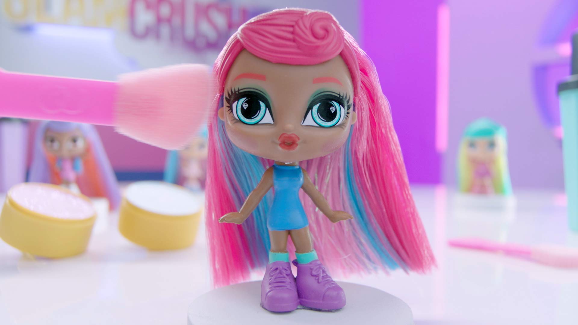 Glam Crush Figura De Lujo Juguete Morado Muñecas Colección