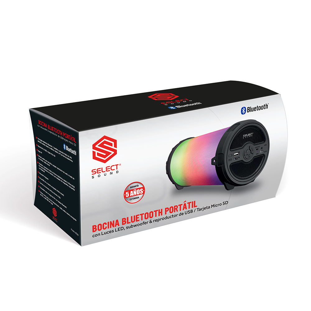 Bocina Bluetooth Bazooka Select Sound Radio Fm Usb Micro Sd BT229