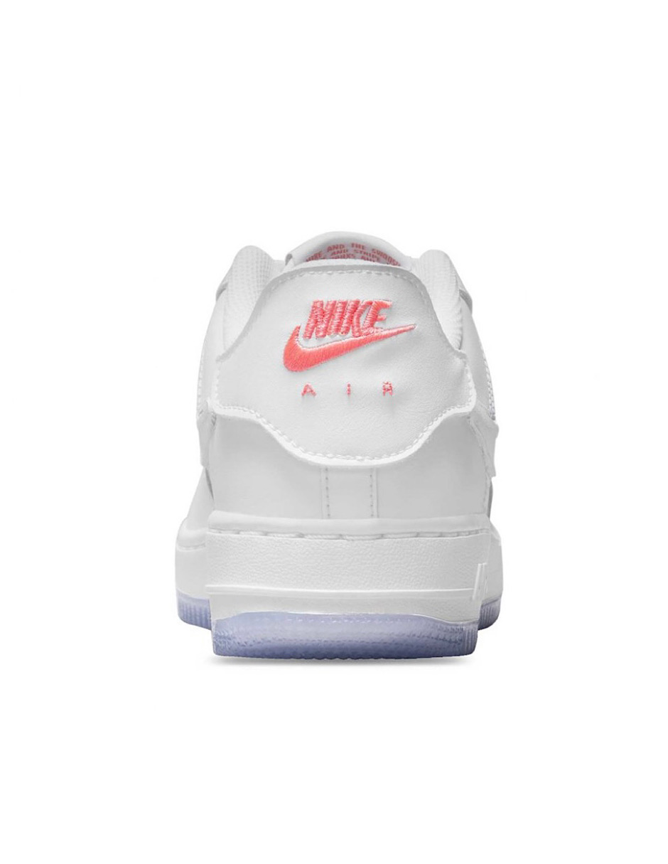 TENIS NIKE AIR FORCE 1/1 BLANCO CON MORADO PALOMAS INTERCAMBIABLES (DB1856-100)