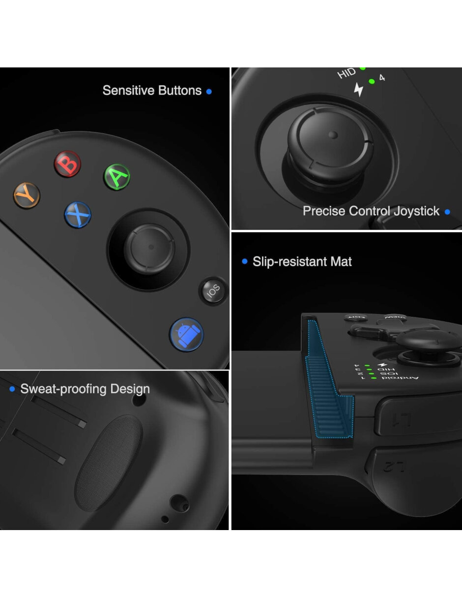 Control Inalámbrico Celular Bluetooth Gamepad Android iOS