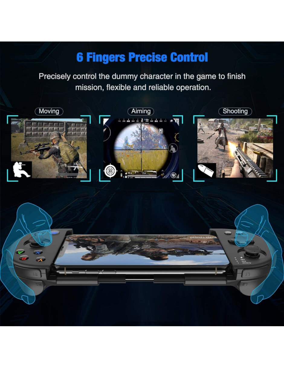 Control Inalámbrico Celular Bluetooth Gamepad Android iOS