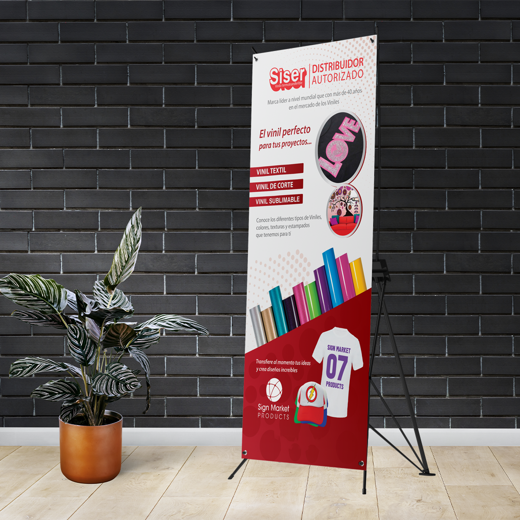 Display Porta X Banner Publicitario De Aluminio Reforzado 80x180cm