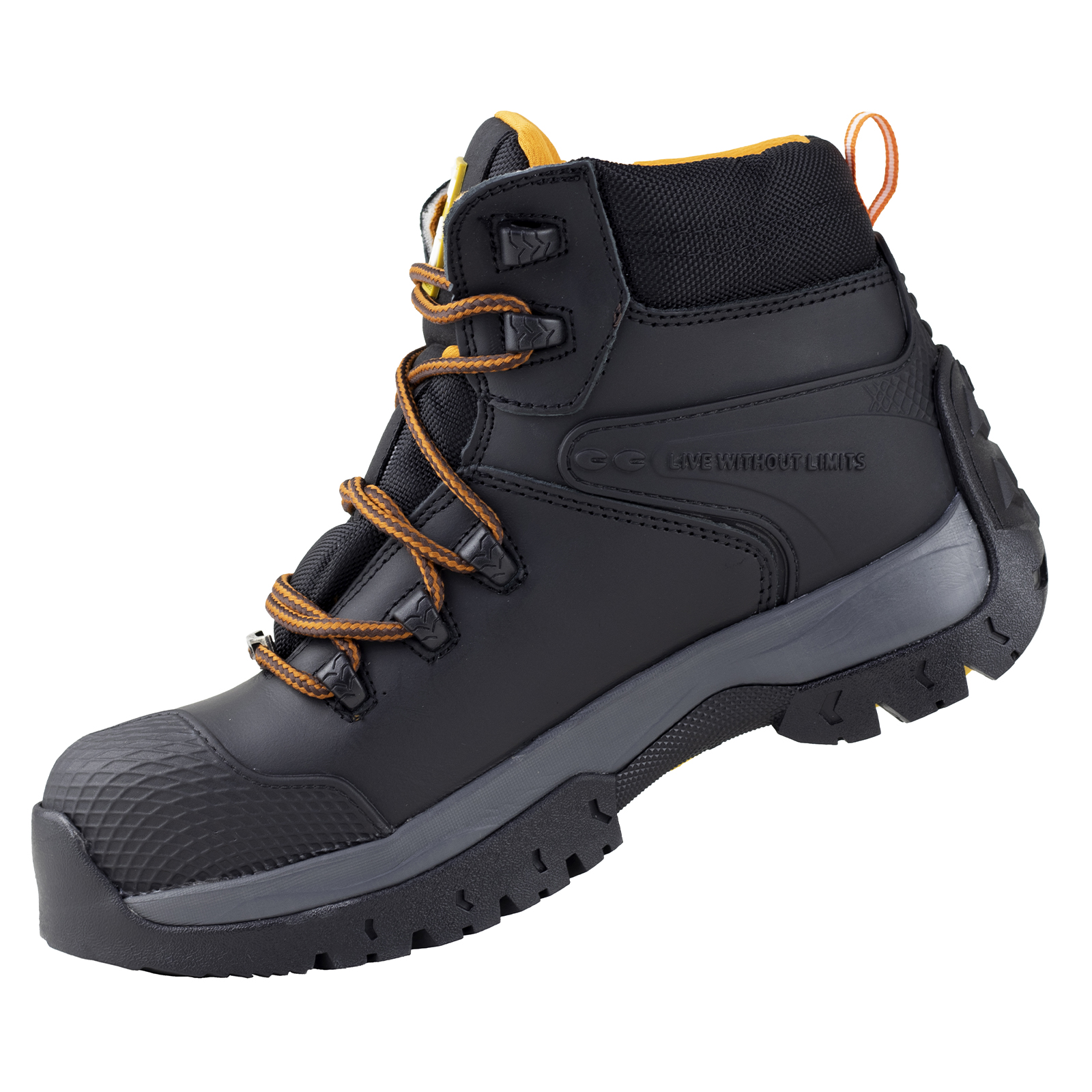 BOTA INDUSTRIAL CASQUILLO DE HOMBRE JEEP 3560 NEGRO NARANJA