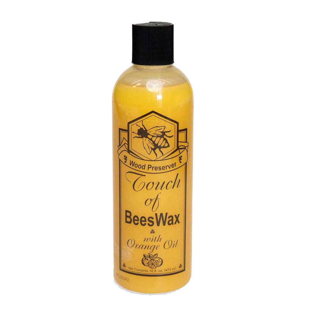 BEESWAX - Cera de Abeja Acondicionadora y Abrillantadora de Madera. Repara Arañazos en Pisos Muebles y Gabinetes de Madera. Contiene Aceite de Naranja 16oz (473ml)