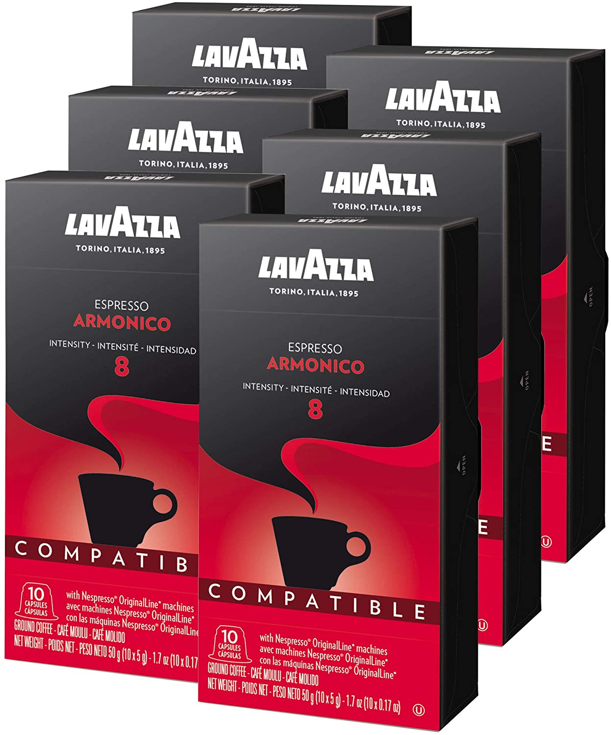 Café Espresso Armonico Cápsula Lavazza Compatible 60 Pzas