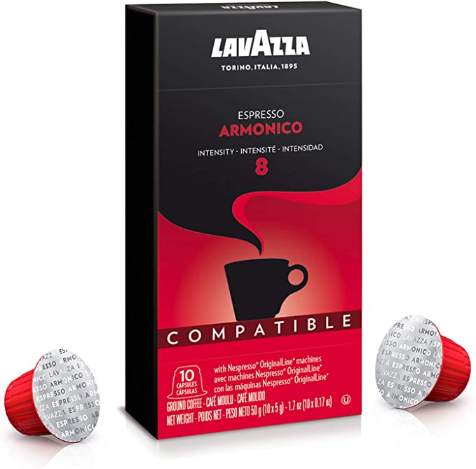 Café Espresso Armonico Cápsula Lavazza Compatible 60 Pzas