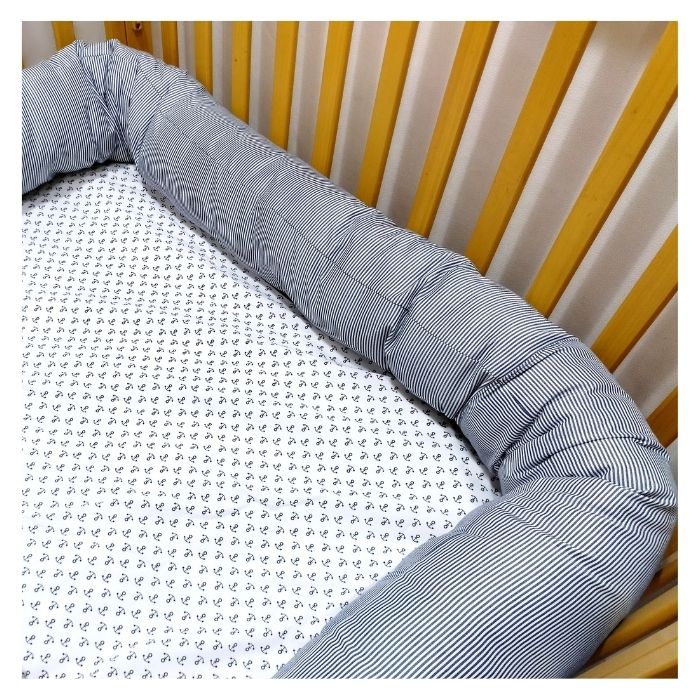 Protector/Bumper para Cuna o Cama (2m L) MaternaBebé Muselina Oeko-Tex