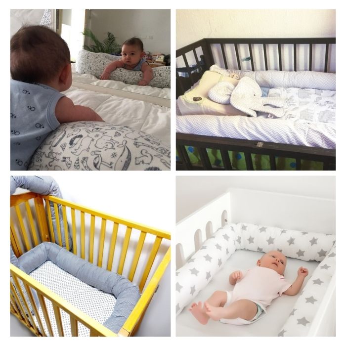 Protector/Bumper para Cuna o Cama (2m L) MaternaBebé Muselina Oeko-Tex
