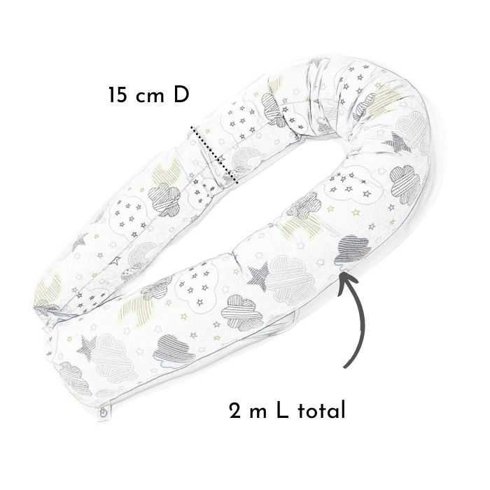Protector/Bumper para Cuna o Cama (2m L) MaternaBebé Muselina Oeko-Tex