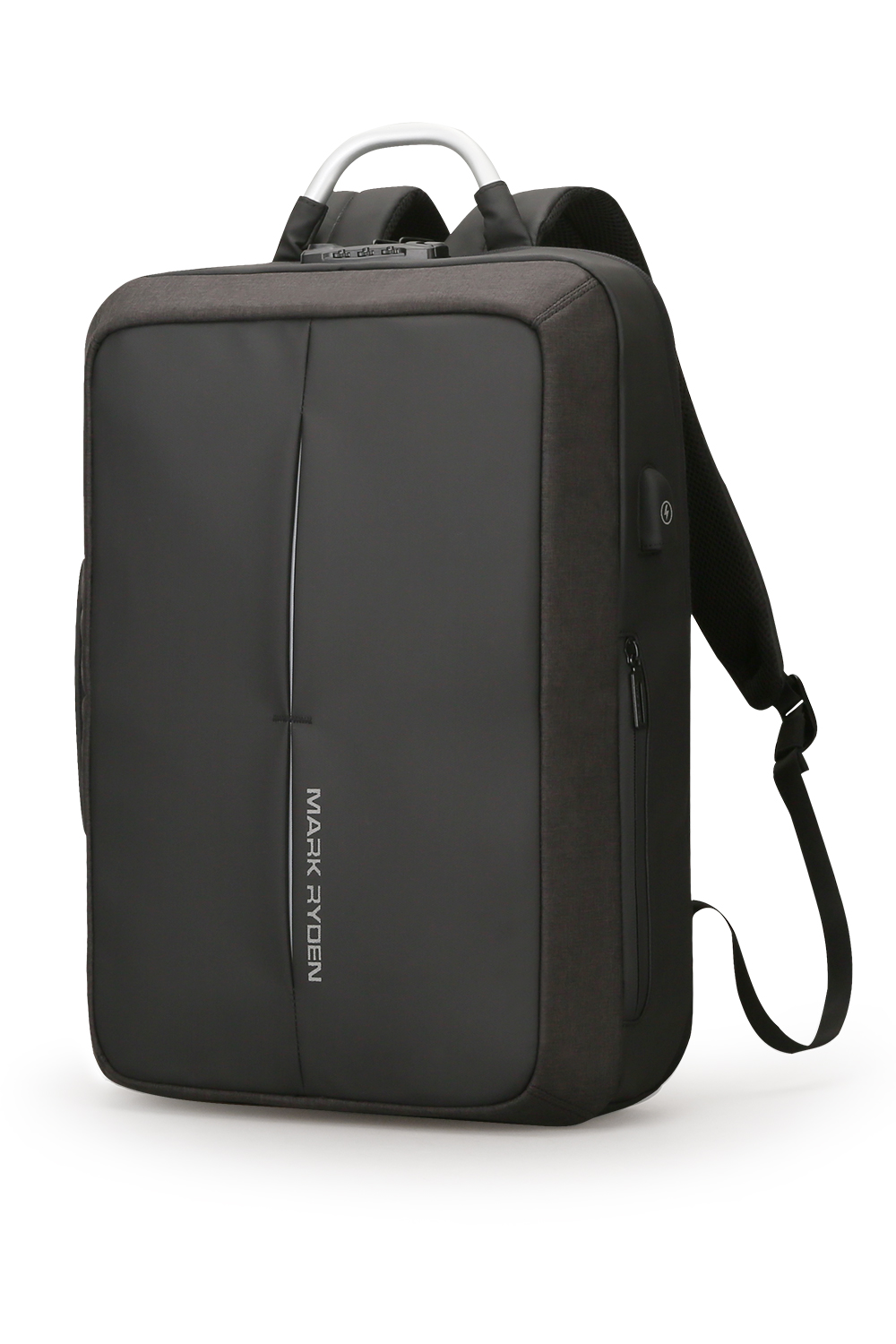  Mochila Mark Ryden. Puerto de carga USB, bolsillo antirrobo, correas acolchadas y repelente al agua. Para laptop de 15.6". Modelo 6832