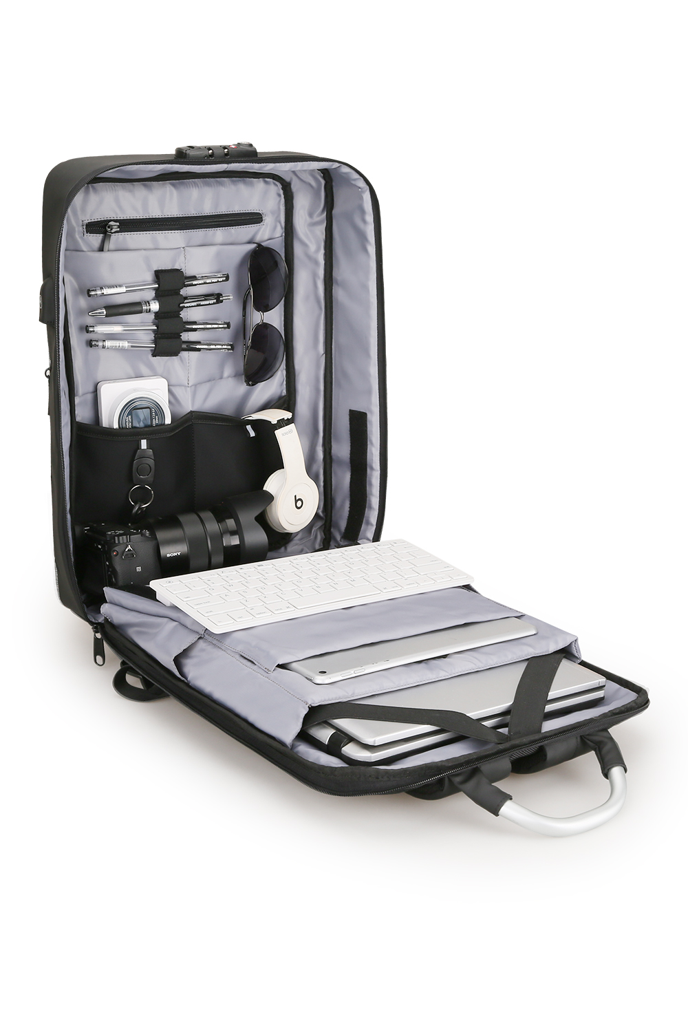  Mochila Mark Ryden. Puerto de carga USB, bolsillo antirrobo, correas acolchadas y repelente al agua. Para laptop de 15.6". Modelo 6832