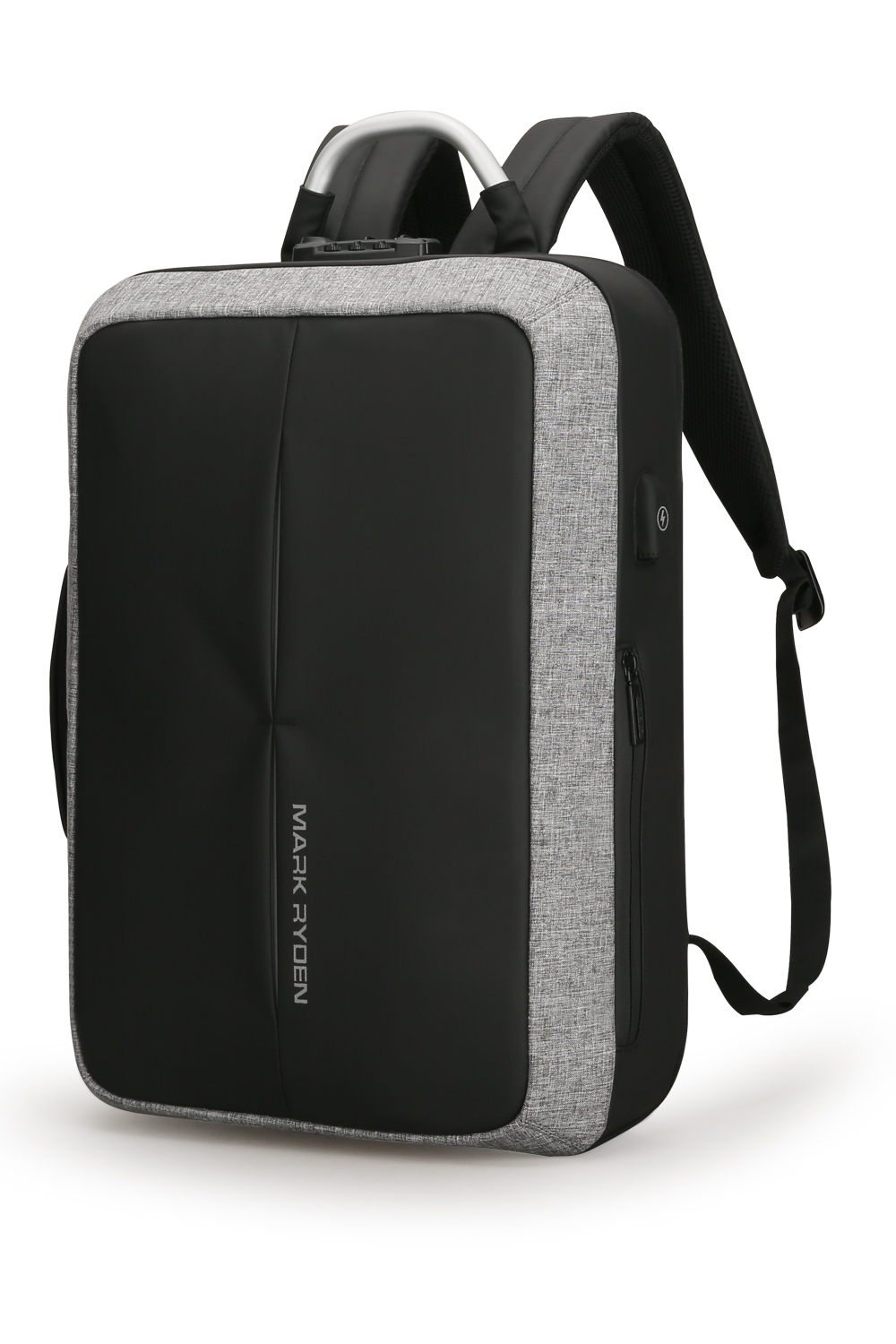  Mochila Mark Ryden. Puerto de carga USB, bolsillo antirrobo, correas acolchadas y repelente al agua. Para laptop de 15.6". Modelo 6832