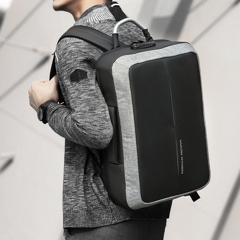  Mochila Mark Ryden. Puerto de carga USB, bolsillo antirrobo, correas acolchadas y repelente al agua. Para laptop de 15.6". Modelo 6832