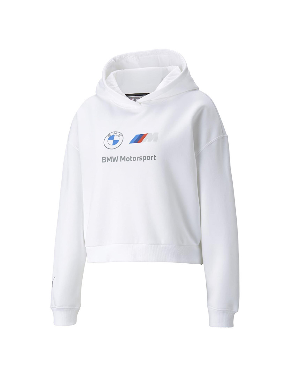 SUDADERA PUMA BMW M MOTORSPORT BLANCA MUJER (531259-02)