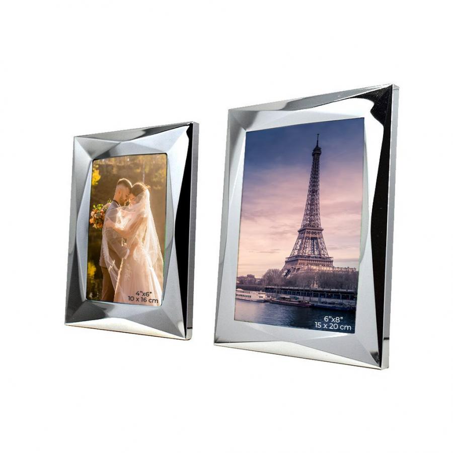 Zonana Paquete de porta retratos metálicos