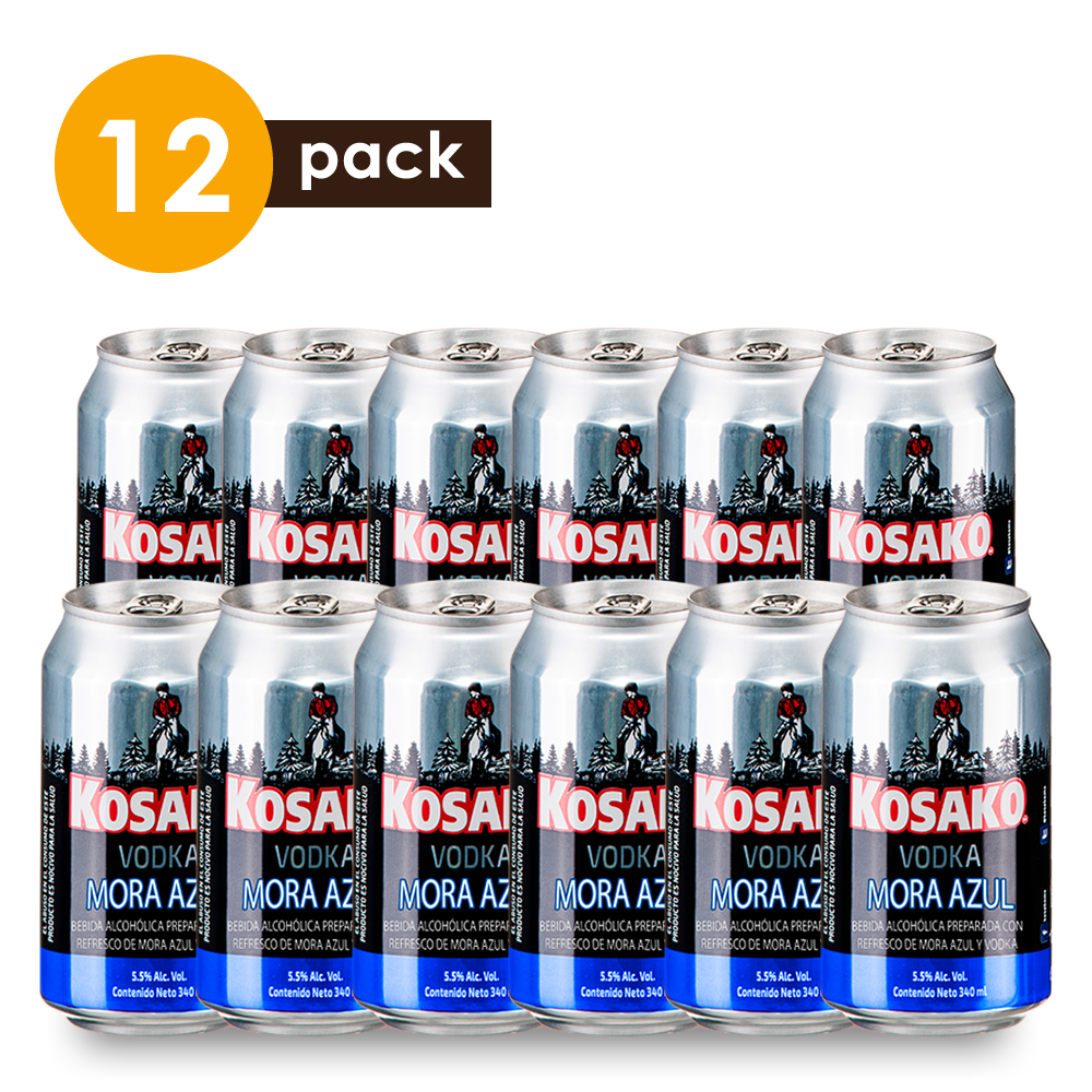 Vodka Kosako Mora Azul 340 ml 12 Pack
