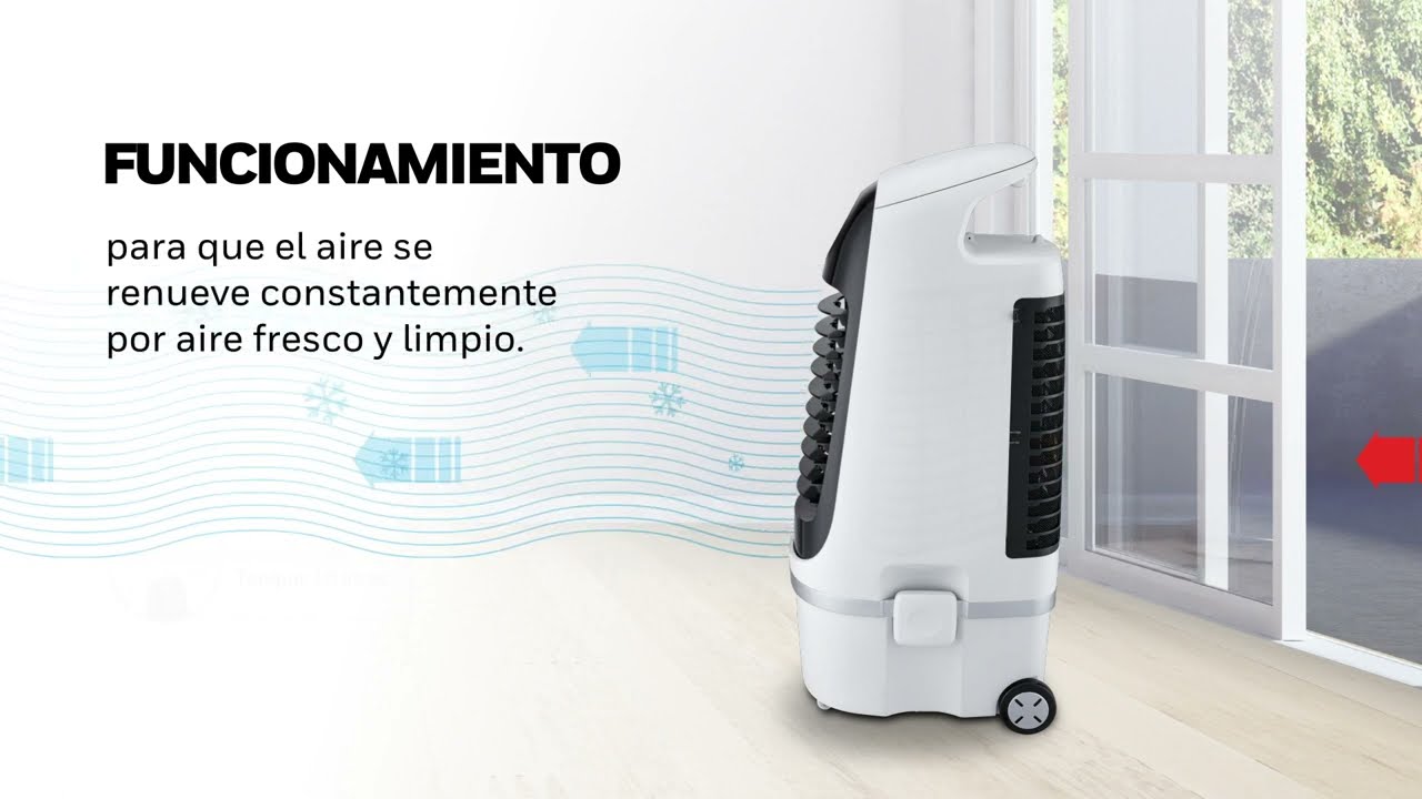 Enfriador De Aire Evaporativo Portatil Honeywell Antibacterial 10 Lt. Mod. CS10PEI 