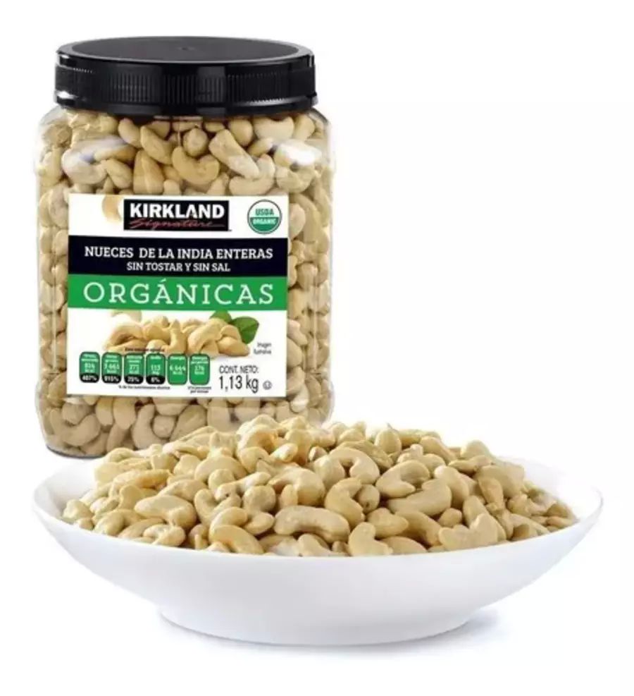 Nueces De La India Orgánicas Sin Sal Y Sin Tostar 1.13 Kg