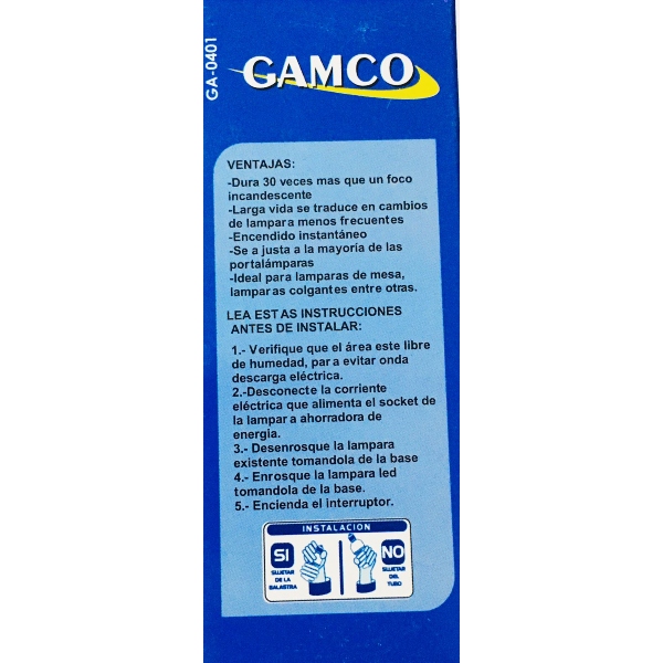 Foco Ahorrador Espiral 10w Led Ilumina 80w 900 Lm Luz Blanca GA-0401