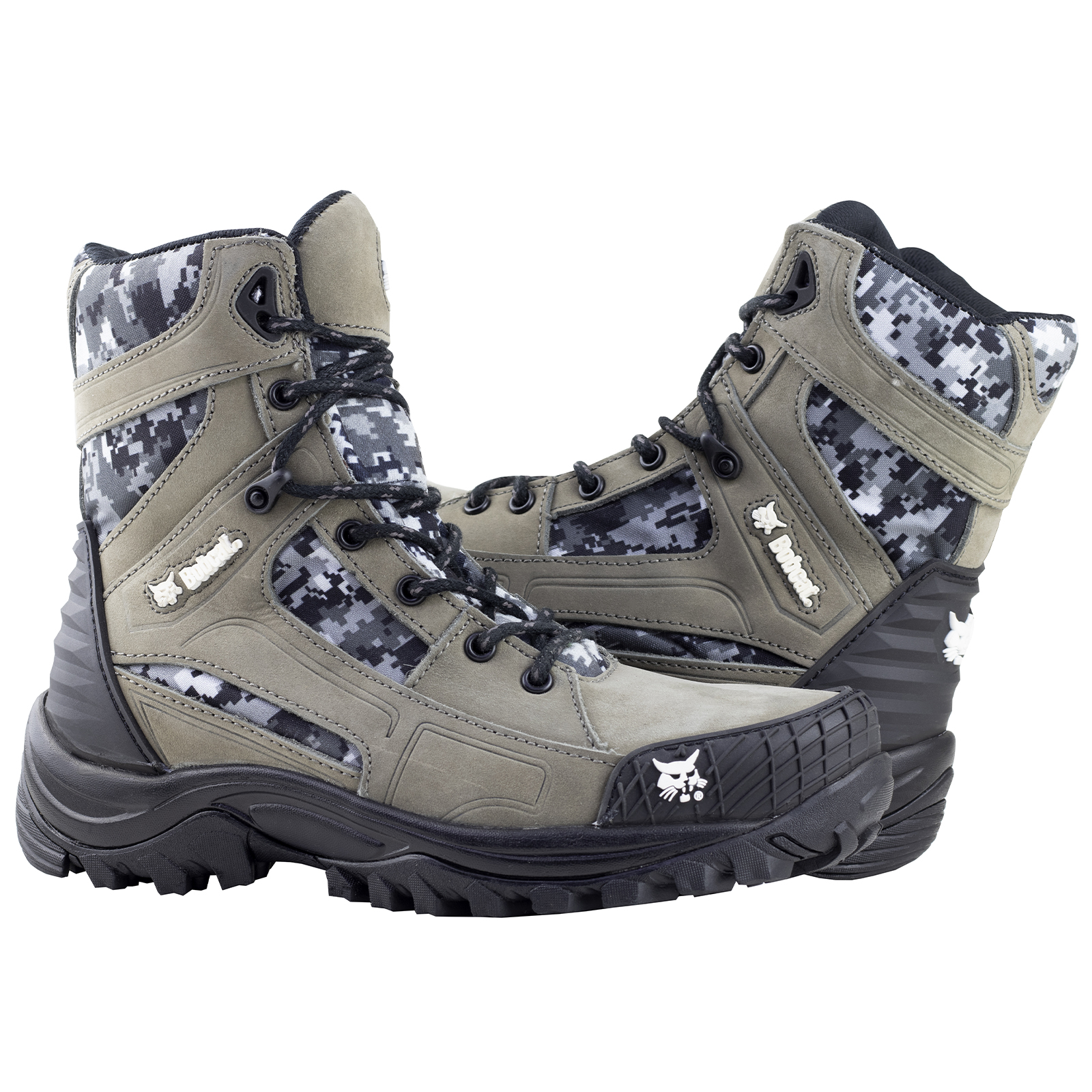 BOTA DIELÉCTRICA INDUSTRIAL DE TRABAJO CON CASQUILLO DE POLIAMIDA BOBCAT B1303 GRIS