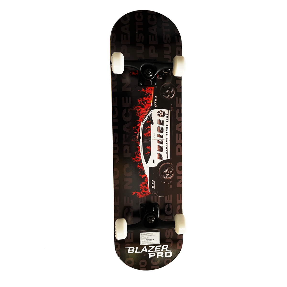 Pro Patineta Carro Con Lija Negra Premium De Maple