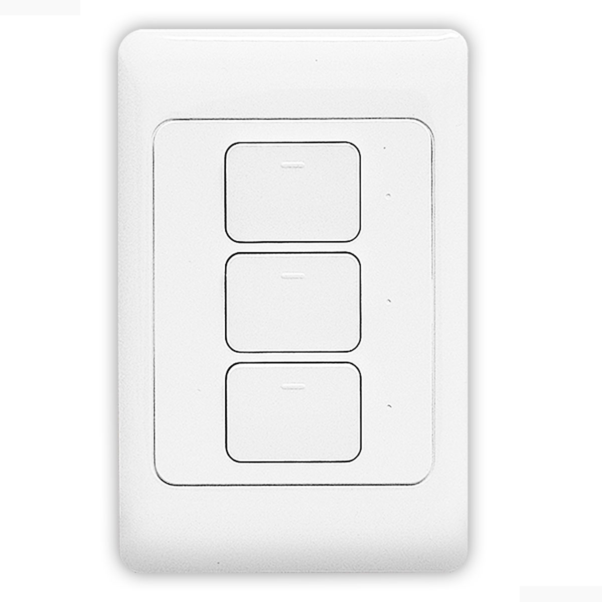 Wi-Fi Switch, Apagador Inteligente de 3 botones clickeables WiFi Duosmart A30 compatible con Amazon Alexa, Google Home,