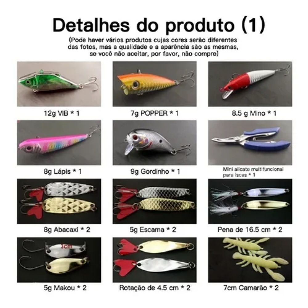 Señuelos Para Pesca De Río, Juego De 108 Piezas