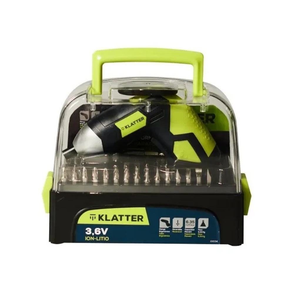 Atornillador Eléctrico - Klatter - Inalámbrico 3.6v