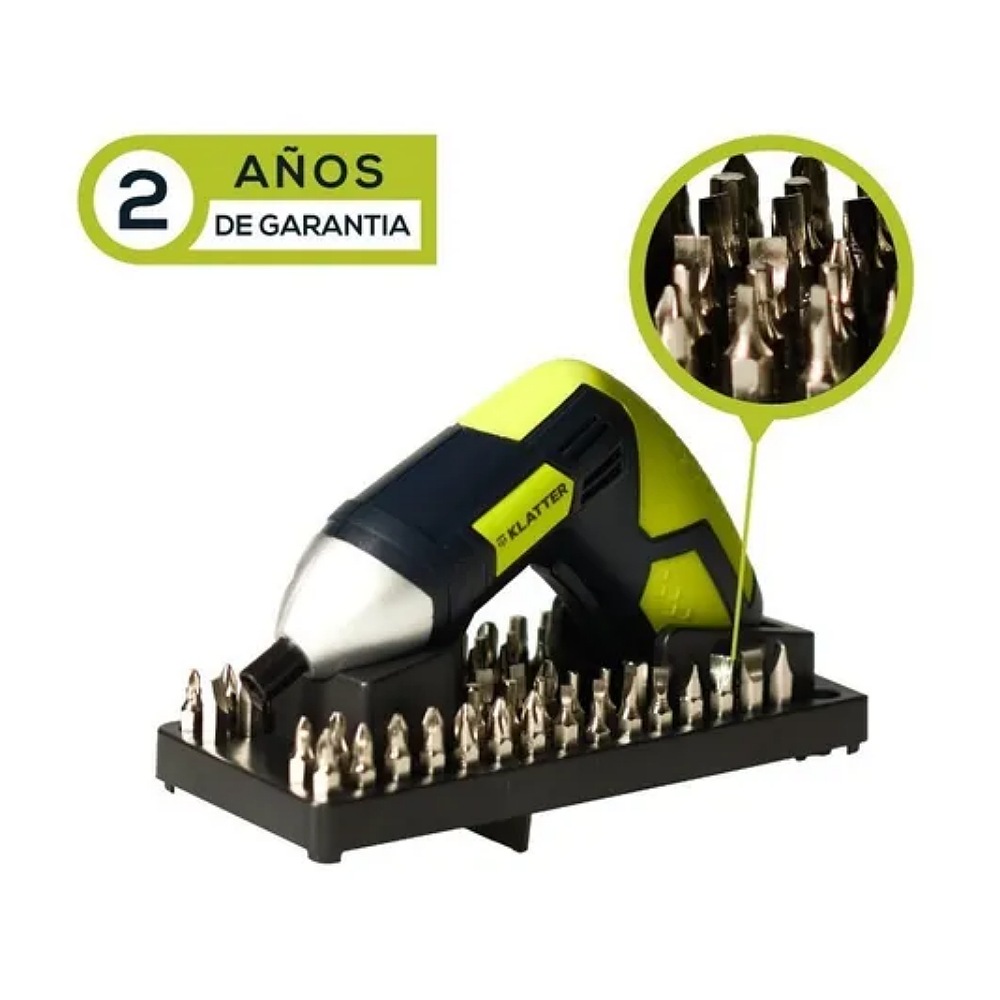 Atornillador Eléctrico - Klatter - Inalámbrico 3.6v