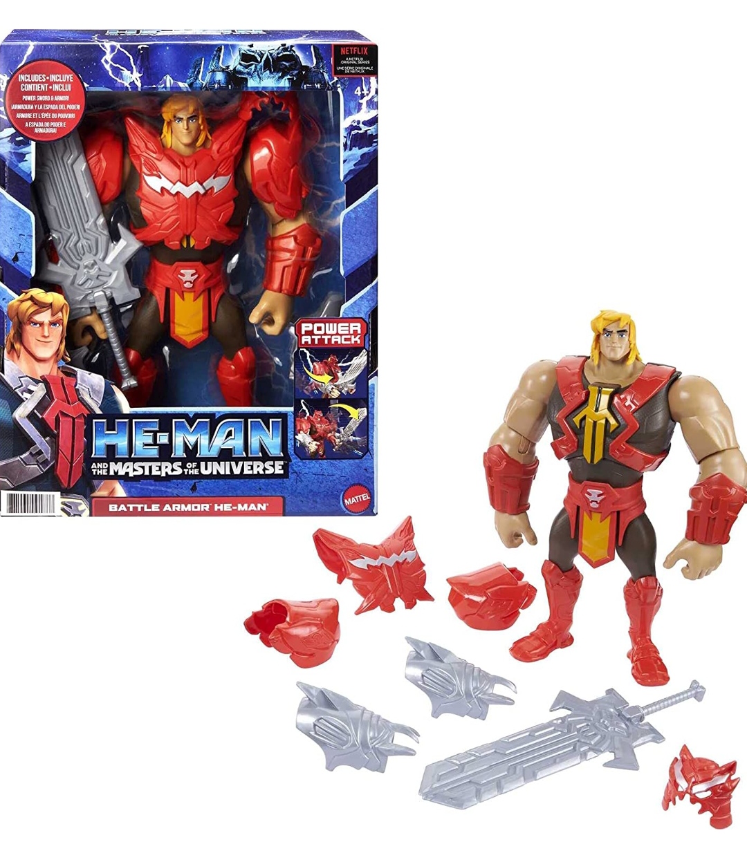 Deluxe He-man Mattel Netflix Masters Of The Universe Animated