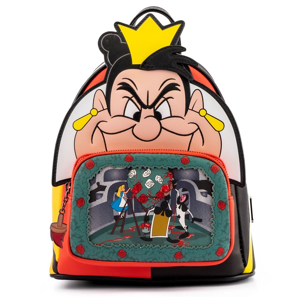 Loungefly Reina de Corazones Bolso Mini Backpack Disney Villains Bolsa Mochila Alicia en el pais de las maravillas 