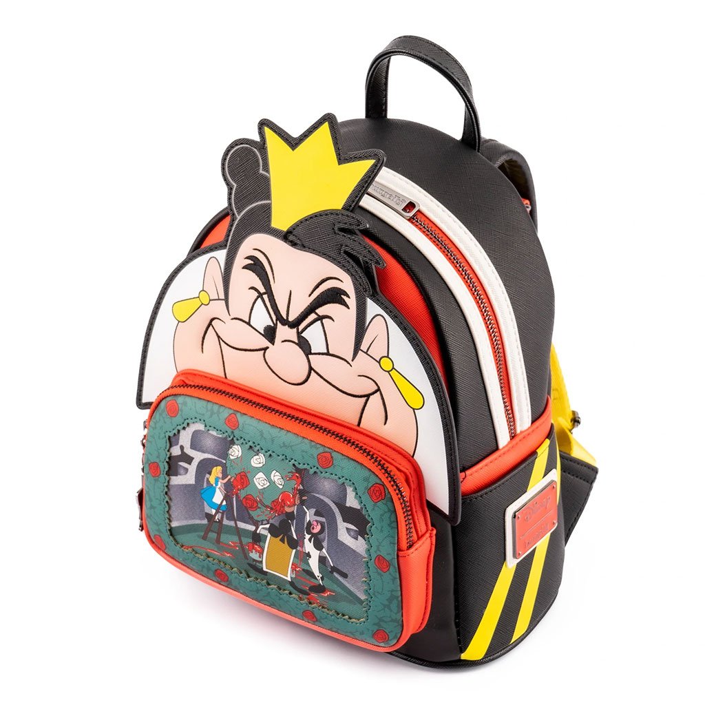 Loungefly Reina de Corazones Bolso Mini Backpack Disney Villains Bolsa Mochila Alicia en el pais de las maravillas 