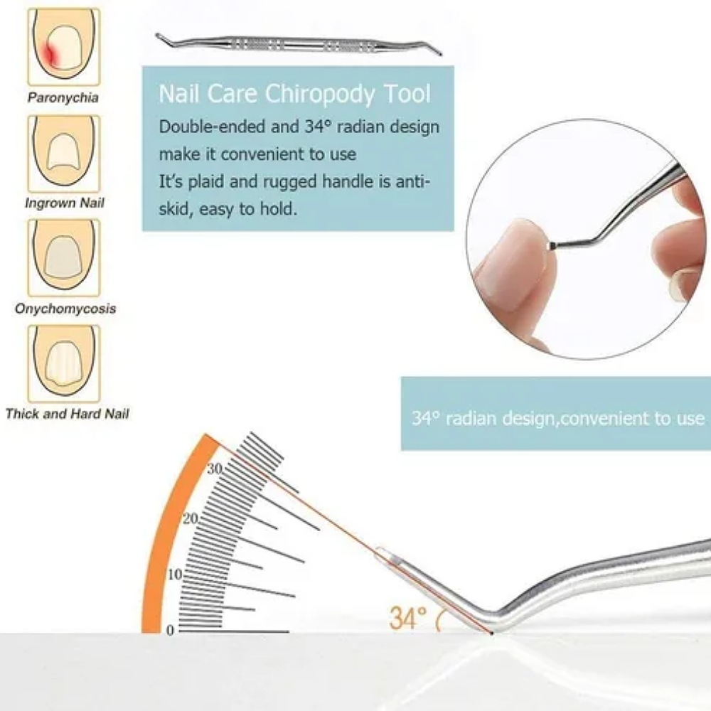 Kit De Herramientas Para Unas Encarnadas Profesional 6pcs