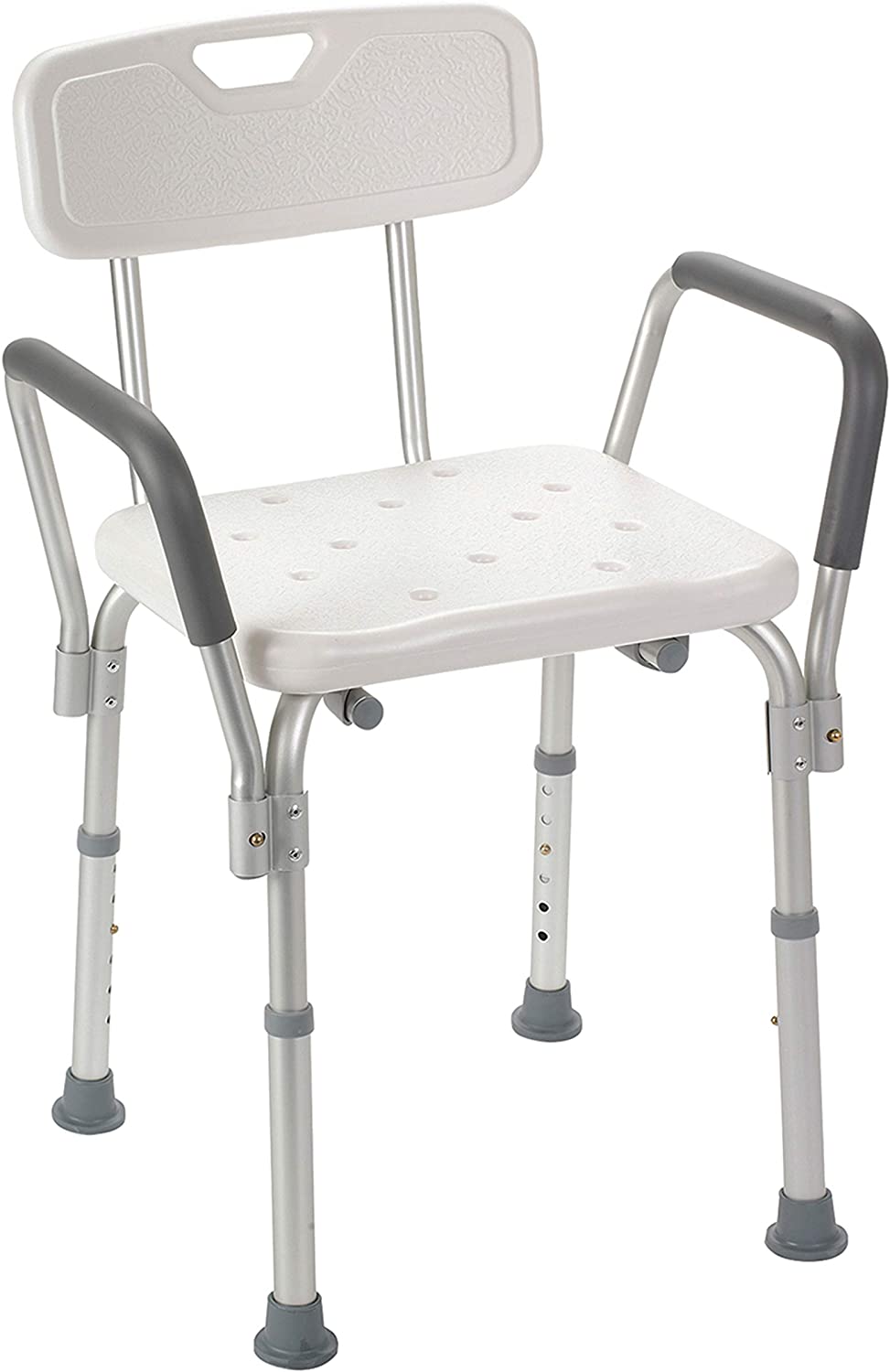 Silla banco Metix para ducha y tina con respaldo y agarraderas desmontables