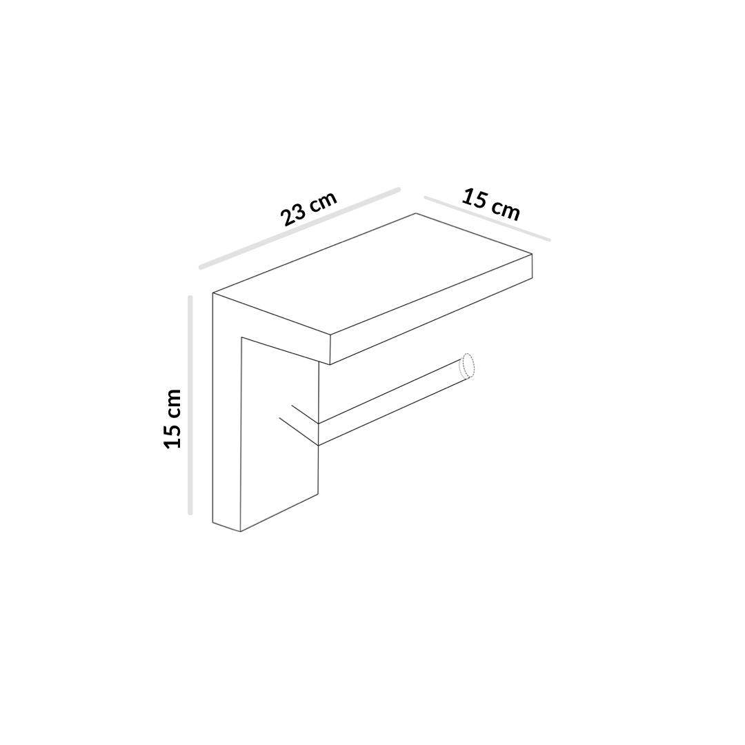 PORTA ROLLO MADERA SOPORTE PARA BAÑO