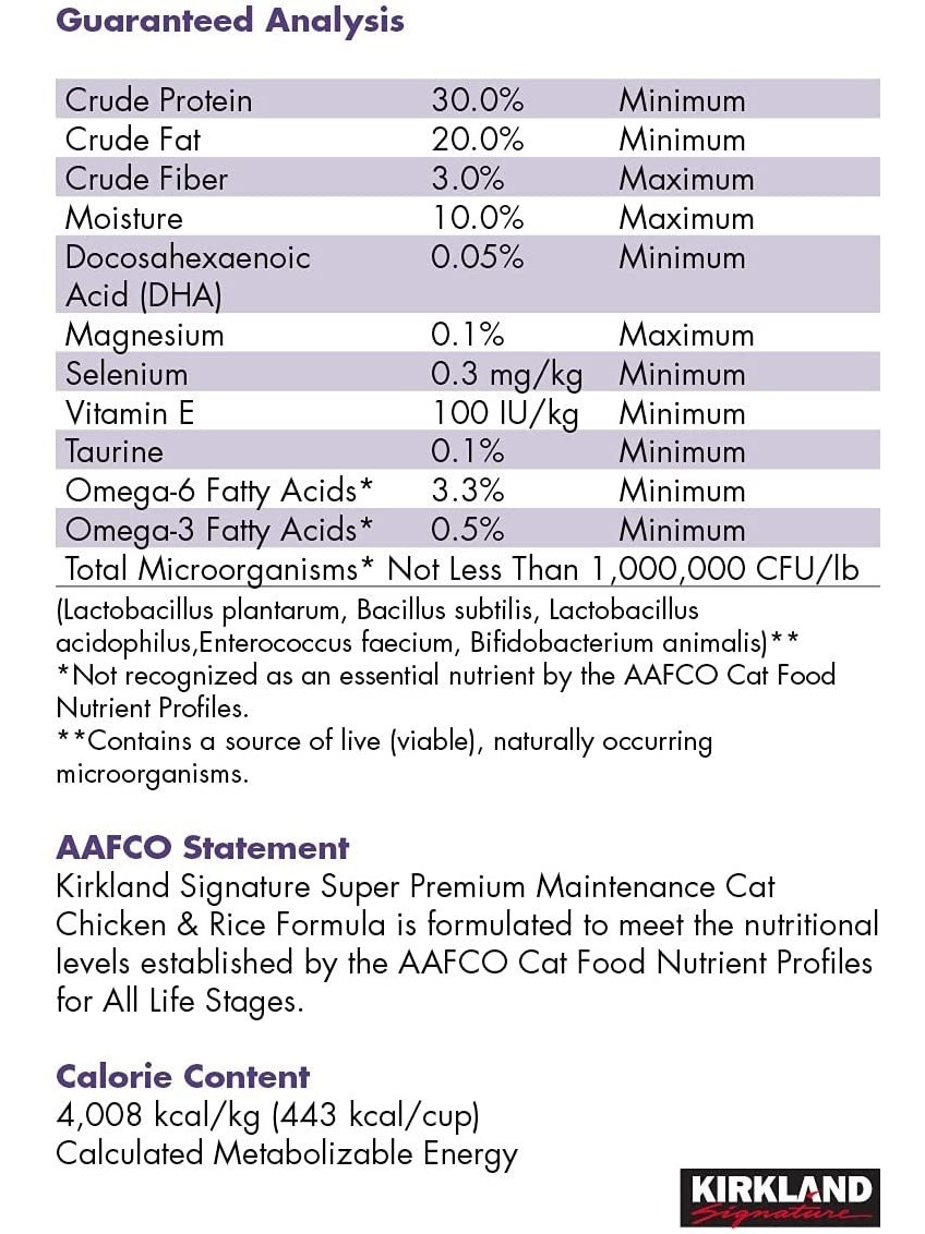 Alimento Para Gatos 11.37Kg Kirkland Signature 52296 CST