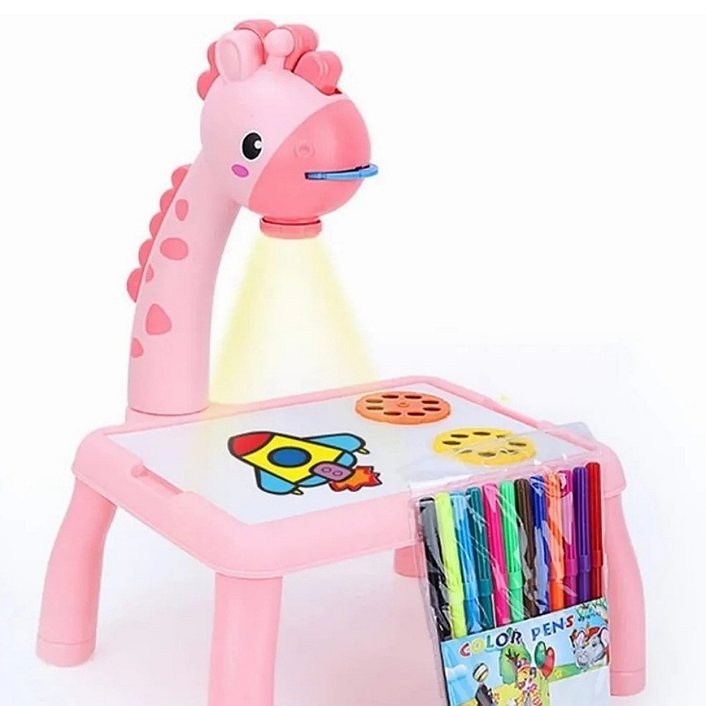 Jirafa Proyector De Dibujo Mesa De Arte Para Niños Set mesas didácticas