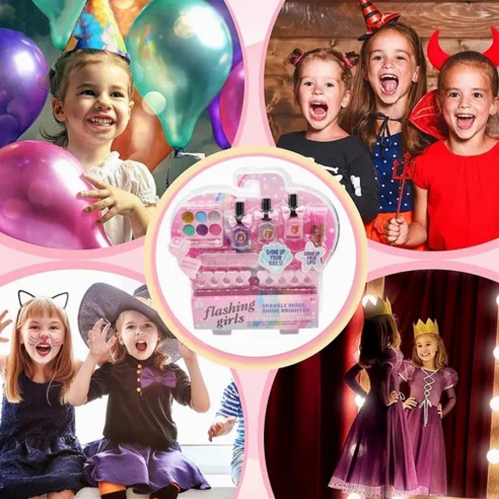Moreka Kit De Maquillaje Lavable Para Niños