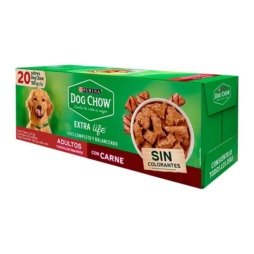 Alimento para Perro Purina Dog Chow Adultos 20 pzas de 100 g