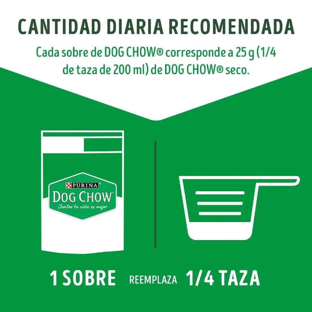 Alimento para Perro Purina Dog Chow Adultos 20 pzas de 100 g